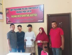 Restoratif Justice ala Adat Gampong, Polsek Pante Raja Tuntaskan Kasus Pencurian