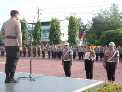 Kapolres Aceh Timur Pimpin Upacara PTDH In Absentia Satu Personel