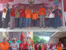 Ketua DPD Gerakan Rakyat Kota Bekasi Nanang Kosim Hadiri Puncak HUT ke-80 RI di Bintara.