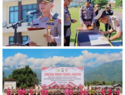 Kapolres Sigi Pimpin Sertijab: Wakapolres beserta Enam PJU dan Tiga Kapolsek Jajaran Polres Sigi Berganti