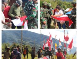 Merah Putih Memanggil, Bersama Warga Kiwirok Kibarkan Bendera Merah Putih.