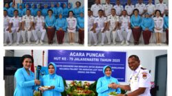 Komandan Lanal Palu Ikuti Vicon dan Syukuran HUT ke-79 Jalasenastri