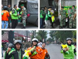 TNI Hadir dengan Hati: Kodam I/BB Bagikan 500 Sak Beras untuk Ojol Medan
