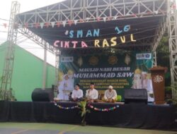 Wakapolsek Pondok Gede Hadiri Maulid Nabi Muhammad SAW Di SMA Negeri 16 Kota Bekasi.