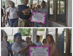 Bupati Aceh Tamiang Irjen Pol. (P) Drs. Armia Pahmi, MH dan Wakil Bupati Aceh Tamiang Ismail, SE.I Serahkan Bantuan Kepada Warga Masyarakat Kaloy