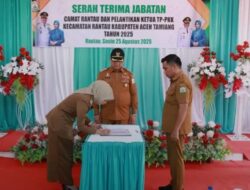 Hadiri Sertijab Camat Rantau, Bupati Aceh Tamiang Titip Pesan Strategis