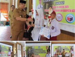 Bupati Aceh Tamiang Serahkan Hadiah Lomba OSN, O2SN dan FL3SN