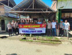 Polres Pidie Jaya Lewat Polsek Bandar Baru Dengarkan Aspirasi Warga Baroh Cot dalam Jumat Curhat