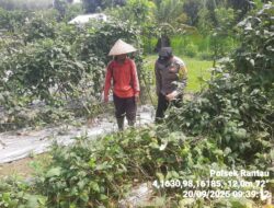 Menjalin Kemitraan dan Silaturahmi Bersama Masyarakat personel Polsek Rantau Sambang Warga