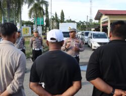 Kanit Gakkum, KBO SatLantas Pimpin Sosialisasi Tiblantas kepada Para Supir Armada MBG