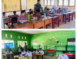 Babinsa Kawal Pendistribusian Makanan Bergizi Gratis Sekolah Di Wilayah Kodim 1308/LB