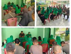 Danramil Pagimana Pimpin Giat Rapat Koordinasi Persiapan Cetak Sawah Dan TMMD Di Wilayah Koramil