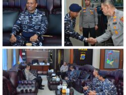 Menerima Kunjungan Danlanal Palu, Kapolda Sulteng Sampaikan Selamat HUT Ke-80 TNI Angkatan Laut