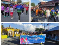 Peringati Hari Perhubungan Nasional Ta 2025, Danramil Pagimana Ikuti Senam dan Jalan Sehat