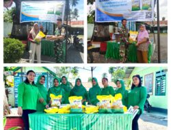 Dukung Program Gerakan Pangan Murah, Danramil Bunta Jual Beras SPHP Di Mako Koramil 02/Bunta