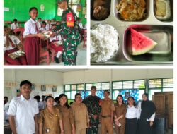 Dukung Sukses Program MBG, Serma Zikira Karim Dampingi Penyaluran Makanan Bergizi untuk Siswa ,Balita dan Ibu Hamil