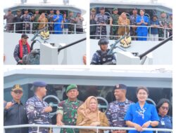 Danlanal Palu Bersama Forkopimda Sulteng dan Wadansatgas Ops Trisila-25 Tahap III Koarmada II Laksanakan Joy Sailing di Teluk Palu