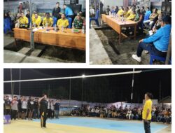 Babinsa Hadiri Pembukaan Turnamen Bola Volly Bunosi Cup Di Desa Binaan