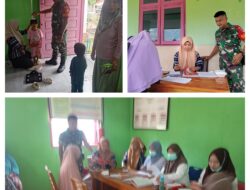 Pendampingan Posyandu, Wujud Kepedulian Babinsa Koramil 02/Bunta Terhadap Kualitas Kesehatan Masyarakat