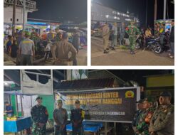 Patroli Siskamling, Babinsa Tinangkung Dekatkan Diri dengan Warga Wujudkan Lingkungan Kondusif