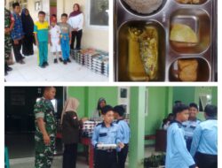 Program Pemenuhan Gizi di Sekolah: Babinsa Koramil 02/Bunta Dampingi Siswa Santap Makanan Sehat dan Bergizi