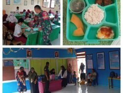 Kawal Dan Sukseskan Program MBG, Babinsa Dampingi Pendistribusian Makan Bergizi Gratis ke Sekolah