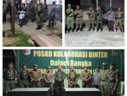 Koramil 1307-01/Poso Kota Gelar Pembuatan Posko Kolaborasi Binter Bersama Organisasi Masyarakat