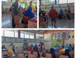 Babinsa 02/Bunta monitoring kegiatan Posyandu ILP (Integritas Layanan Primer).