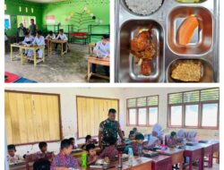 Makan Bergizi Gratis, Babinsa 1308–02 Dampingi Pendistribusian Makan Bergizi ke Sekolah