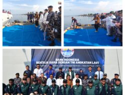 Danlanal Palu Bersama Direktur Departemen Pengelolaan Uang BI dan Forkopimda Parigi Lepas Tim Ekspedisi Rupiah Berdaulat