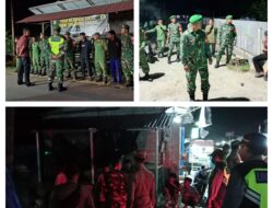 Babinsa Koramil 08/Banggai Laksanakan Patroli dan Monitoring Siskamling Di Wilayah Binaan Kecamatan