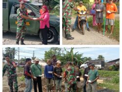 Melalui Jumat Berkah, Danramil Bersama Anggota Koramil 03/Batui Berbagi Kepada Masyarakat