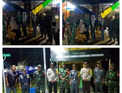 Pastikan wilayah aman dan kondusif Babinsa Koramil 1308–13/Tataba laksanakan Patroli Siskamling Pada Malam hari