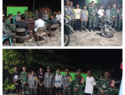 Kolaborasi Antara Koramil 11/Liang Bersama Komponen Pendukung Dalam Patroli Gabungan Ciptakan Rasa Aman