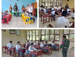 Babinsa Koramil 1308–12/Bulagi  Dampingi Pendistribusian Makanan Bergizi Gratis