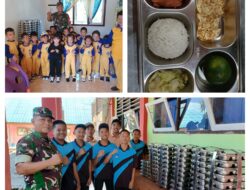 Babinsa Koramil 02/Bunta Dukung Dan Sukseskan Program Makan Bergizi (MBG) Untuk 4.000 Porsi