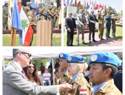 Pemberian UN Medal dan Pelepasan Burung Merpati Mewarnai Upacara International Day of Peace di UNIFIL HQ