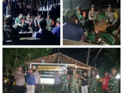 Wujudkan Penguatan Binter Mitigasi Kolaborasi, Koramil 02/Bunta Gelar Patroli dan Siskamling Bersama Komduk