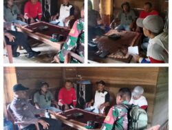 Kerja Sama Yang Baik, Babinsa Komsos bersama Kepala Desa dan Warga