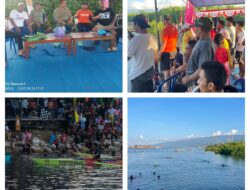 Meriahkan HUT RI Ke-80 Tahun 2025, Danramil 07/Pagimana Dan Bhabinkamtibmas Jaga Keamanan Lomba Tounamen Palaka Wira Cup 2025