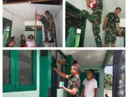 Menjadikan Pangkalan Indah dan Rapi, Anggota Koramil 06/Lamala Lakukan Pembenahan dan Perawatan