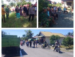 Babinsa Koramil 03/Batui Melayat Dan Prosesi Pemakaman Ke Rumah Duka Warga Tokoh Perempuan