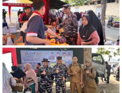 Lanal Palu Gelar Bakti Teritorial Prima Gerakan Pangan Murah Peringati Hut Ke-80 TNI Tahun 2025