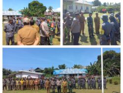 Danramil 11/Liang Menghadiri Apel Siaga Satlinmas Se Kecamatan Peling Tengah Berjalan Sukses