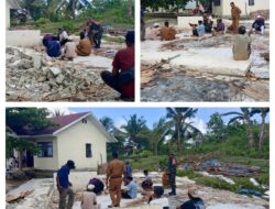 Peduli Sarana Pendidikan,Babinsa 09/Lobangkurung   Hadiri Peletakan Batu Pertama Revitalisasi SD Negeri