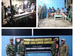 Menjaga Keamanan Lingkungan Babinsa Koramil 08/Banggai Melaksanakan Patroli Siskamling