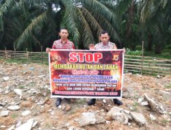 Cegah Karhutla, Personel Polsek Karang Baru Berikan Himbauan karhutla serta Edukasi