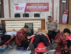 Sambut Hari Jadi Humas Polri ke-74, Polres Aceh Tamiang Gelar Donor Darah
