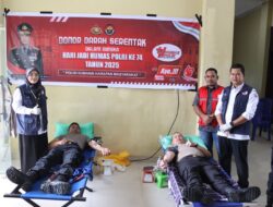 Polres Pidie Jaya Gelar Donor Darah Serentak, Wujud Polisi Humanis Peduli Sesama