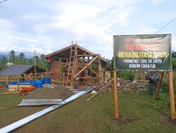 Program Unggulan Kasad TNI, TMMD Kodim 1308/LB Rehab RTLH Warga Capai 60%
